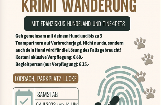 Krimiwanderung mit Tine4Pets